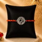 Divine Ek Onkar Rakhi (Sterling Silver 925) in Auspicious Kalawa Thread