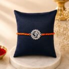 Divine Om Rakhi (Sterling Silver 925) in Auspicious Kalawa