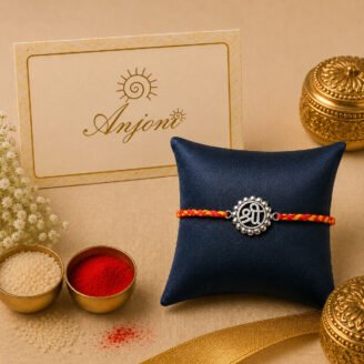 Divine Shree Rakhi (Sterling Silver 925) in Auspicious Kalawa